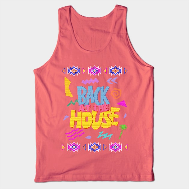 Back At The House Ugly Sweater Tank Top by Rim and AB